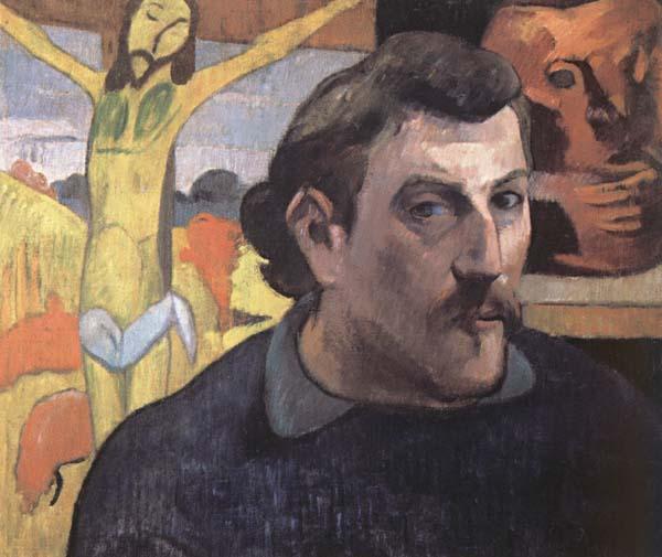 Paul Gauguin Self-Portrait with Yellow Christ oil painting image